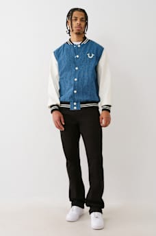 BUDDHA DENIM VARSITY JACKET, image 6