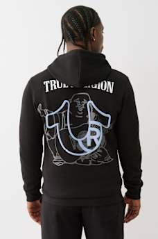 PUFF PRINT LOGO ZIP HOODIE, image 5