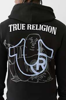 PUFF PRINT LOGO ZIP HOODIE, image 1