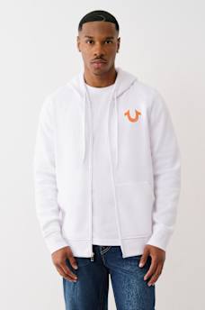 STUDDED RETRO LOGO ZIP HOODIE, image 3