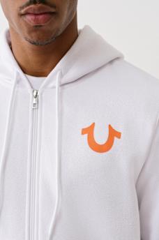 STUDDED RETRO LOGO ZIP HOODIE, image 4