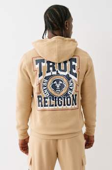 STUDDED RETRO LOGO ZIP HOODIE, image 1