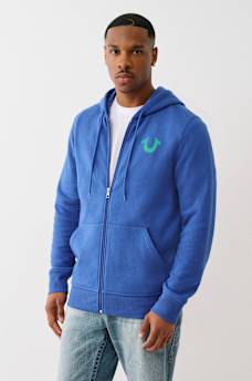 STUDDED RETRO LOGO ZIP HOODIE, image 3