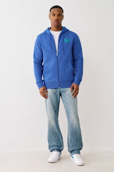 STUDDED RETRO LOGO ZIP HOODIE, image 6