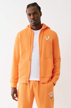 METALLIC BUDDHA ZIP HOODIE, image 3