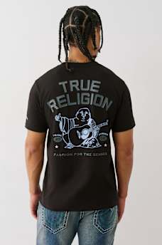 TRUE RELIGION STACKED LOGO TEE, image 5