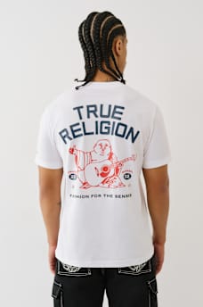 TRUE RELIGION STACKED LOGO TEE, image 6