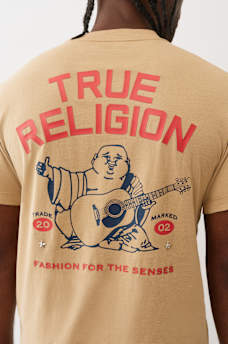 TRUE RELIGION STACKED LOGO TEE, image 1