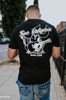 SCRIPT LOGO BUDDHA TEE, image 1