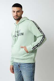 TRUE RELIGION TAPING PULLOVER HOODIE, image 2