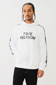 TRUE RELIGION TAPING PULLOVER HOODIE, image 2