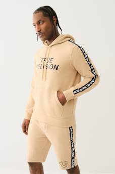 TRUE RELIGION TAPING PULLOVER HOODIE, image 3