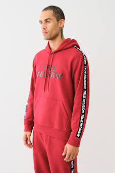 TRUE RELIGION TAPING PULLOVER HOODIE, image 3