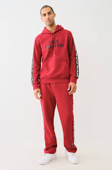 TRUE RELIGION TAPING PULLOVER HOODIE, image 5