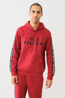TRUE RELIGION TAPING PULLOVER HOODIE, image 1
