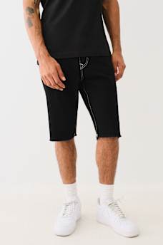 RICKY FLAP FRAYED HEM DENIM SHORT