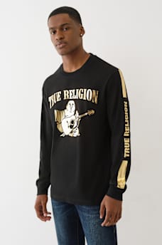 METALLIC BUDDHA LONG SLEEVE TEE, image 3