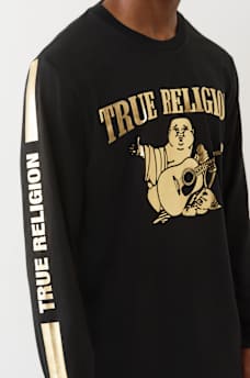 METALLIC BUDDHA LONG SLEEVE TEE, image 5