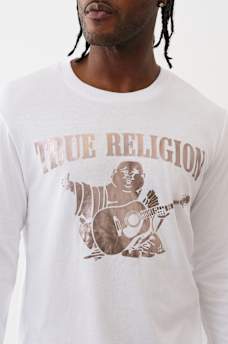 METALLIC BUDDHA LONG SLEEVE TEE, image 2
