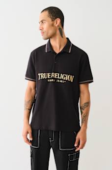 METALLIC LOGO POLO SHIRT, image 3