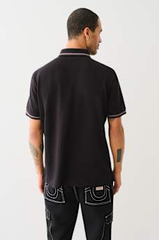 METALLIC LOGO POLO SHIRT, image 4