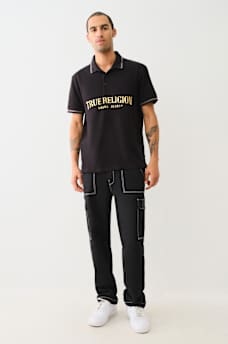 METALLIC LOGO POLO SHIRT, image 5