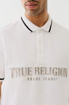 METALLIC LOGO POLO SHIRT, image 1