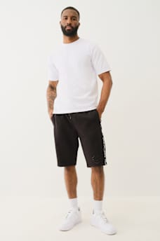 SILICONE LOGO TAPING SWEAT SHORT, image 6