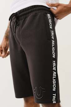 SILICONE LOGO TAPING SWEAT SHORT, image 1