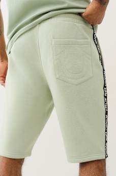 SILICONE LOGO TAPING SWEAT SHORT, image 2