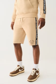 SILICONE LOGO TAPING SWEAT SHORT, image 1