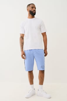 SILICONE LOGO TAPING SWEAT SHORT, image 4