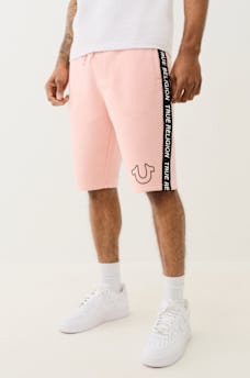 SILICONE LOGO TAPING SWEAT SHORT, image 1