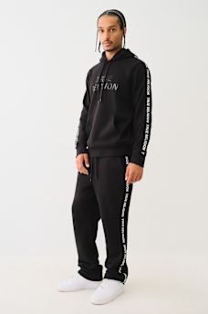 TRUE RELIGION TAPING STRAIGHT LEG SWEAT PANT, image 2