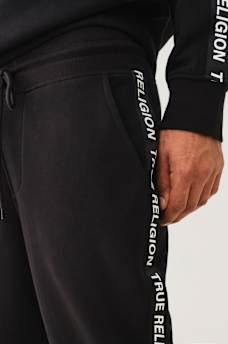 TRUE RELIGION TAPING STRAIGHT LEG SWEAT PANT, image 4