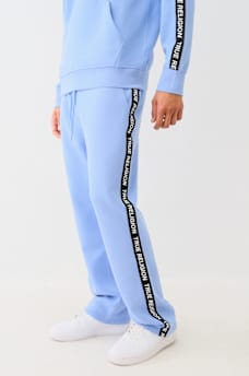 TRUE RELIGION TAPING STRAIGHT LEG SWEAT PANT, image 1