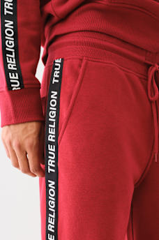 TRUE RELIGION TAPING STRAIGHT LEG SWEAT PANT, image 2