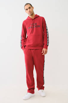 TRUE RELIGION TAPING STRAIGHT LEG SWEAT PANT, image 3