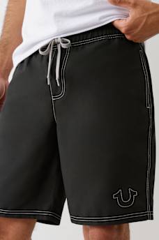 STITCHED HORSESHOE BOARD SHORTS 9”, image 4