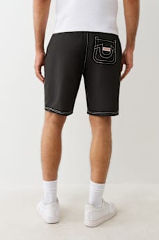 STITCHED HORSESHOE BOARD SHORTS 9”, image 5