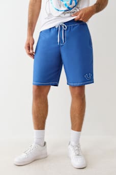 STITCHED HORSESHOE BOARD SHORTS 9”, image 1