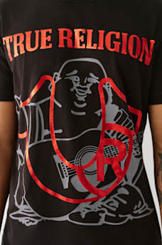 REGISTERED HORSESHOE METALLIC BUDDHA TEE, image 2