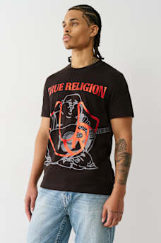 REGISTERED HORSESHOE METALLIC BUDDHA TEE, image 3