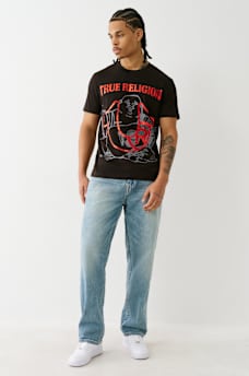 REGISTERED HORSESHOE METALLIC BUDDHA TEE, image 5