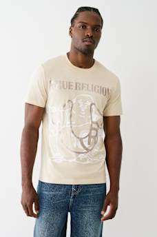 REGISTERED HORSESHOE METALLIC BUDDHA TEE, image 2