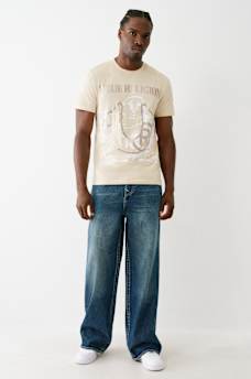 REGISTERED HORSESHOE METALLIC BUDDHA TEE, image 5
