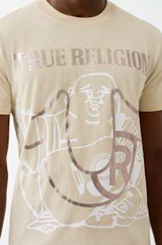 REGISTERED HORSESHOE METALLIC BUDDHA TEE, image 1
