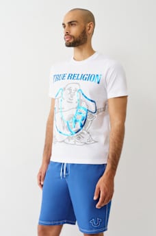 REGISTERED HORSESHOE METALLIC BUDDHA TEE, image 3