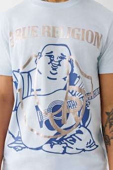 REGISTERED HORSESHOE METALLIC BUDDHA TEE, image 2