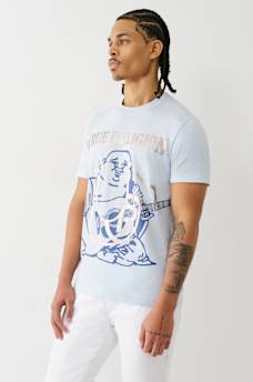 REGISTERED HORSESHOE METALLIC BUDDHA TEE, image 3